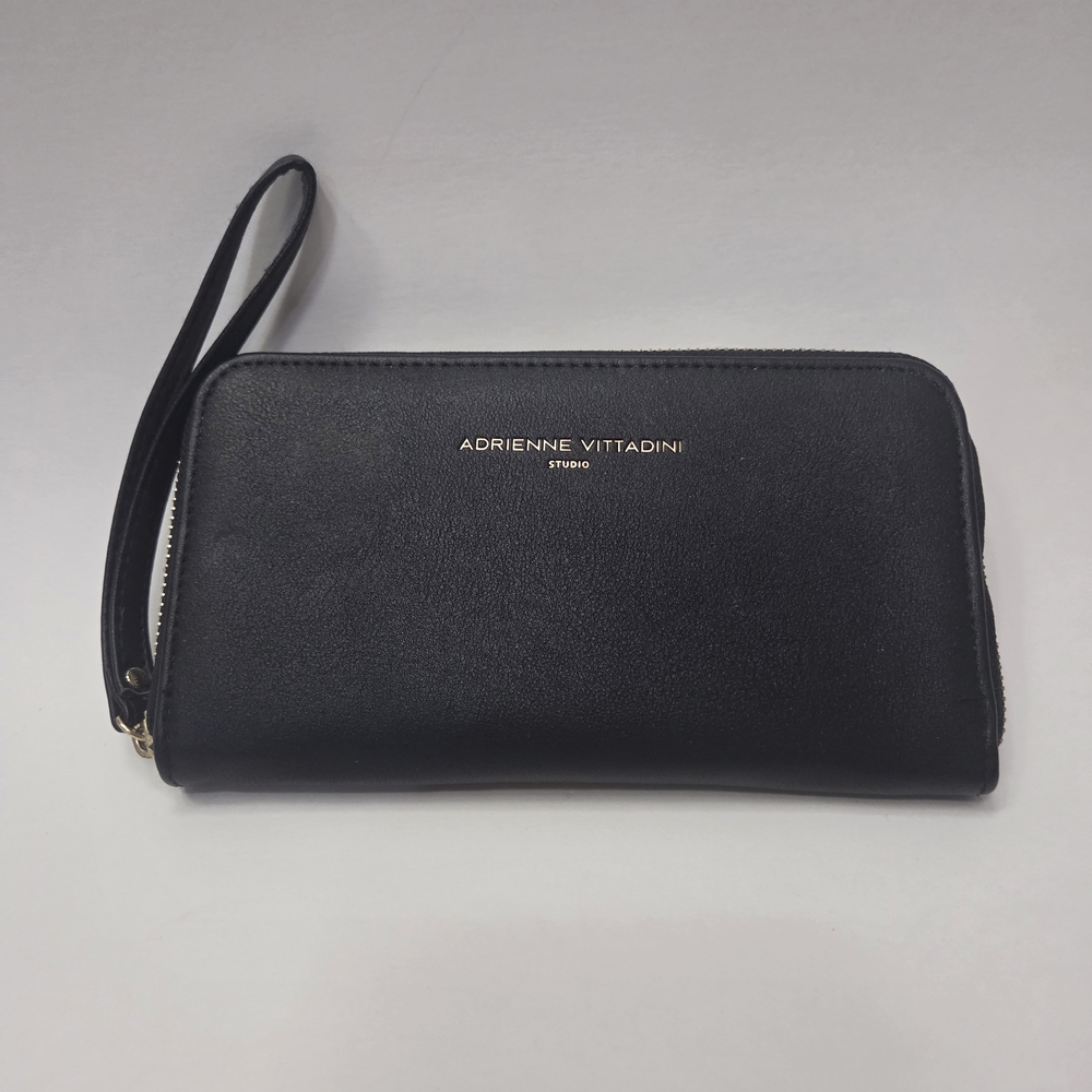Adrienne Vittadini Black Wristlet Wallet